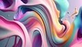 Bright colors swirls morphing abstract fluid art