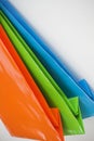 Bright coloured gift paper bags