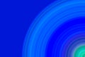 Bright colourful blue green concentric circles and layers computer generated background.