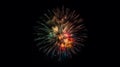 Bright colourful fireworks. Generative AI Royalty Free Stock Photo