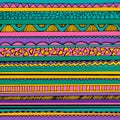 Bright colourful tribal seamless pattern