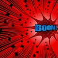 Bright comic explosive red background Royalty Free Stock Photo