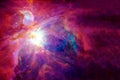 Bright cosmic nebula. Background texture. Elements of this image were furnished by NASA