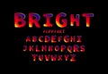 Bright. Creative high detail font