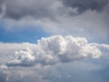 Bright and dark clouds in the sky