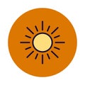 Bright day Isolated Vector icon which can easily modify or edit Royalty Free Stock Photo