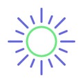 Bright day Isolated Vector icon which can easily modify or edit Royalty Free Stock Photo