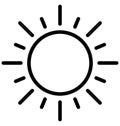 Bright day Vector Icon which can easily modified or edit Royalty Free Stock Photo