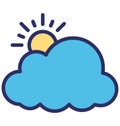 Bright day Vector Icon which can easily modified or edit Royalty Free Stock Photo
