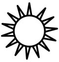 Bright day Vector Icon which can easily modified or edit Royalty Free Stock Photo