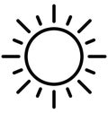 Bright day Vector Icon which can easily modified or edit Royalty Free Stock Photo