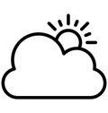 Bright day Vector Icon which can easily modified or edit Bright day Vector Icon which can easily modified or edit Royalty Free Stock Photo