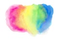 Bright delicate rainbow colors watercolour stain