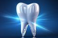 Bright Dental Vector, A gleaming tooth icon symbolizing teeth care