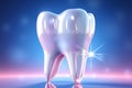 Bright Dental Vector, A gleaming tooth icon symbolizing teeth care