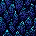 Bright dots background. Seamless pattern with dotted waves