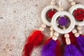 Bright dream catchers with crosses