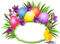 Bright Easter congratulatory teg.