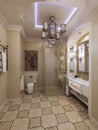 Bright eastern style bathroom