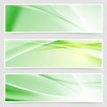 Bright ecological web header collection Royalty Free Stock Photo