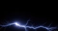 Bright electric discharge on a dark background Royalty Free Stock Photo