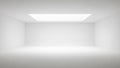 Bright Empty White Room Interior Modern Studio Space Clean Architectural Background Presentation Royalty Free Stock Photo