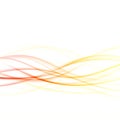 Bright energetic abstract smooth futuristic swoosh waves. Hi-tech graphic transparent motion lines