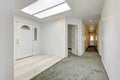 Bright entrance hallway with skylight