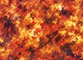 Bright explosion fire burst on space stars backgrounds Royalty Free Stock Photo