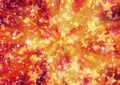 Bright explosion fire speed burst backgrounds in space stars Royalty Free Stock Photo