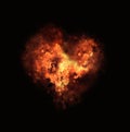 Bright explosion flash on a black backgrounds. fire burst Royalty Free Stock Photo