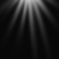 Bright explosion of a star, a flash of light, rays on a transparent background Royalty Free Stock Photo