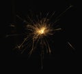 Bright explosive on a dark background