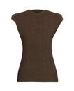 Bright female brown sweater on a white Royalty Free Stock Photo
