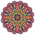 Bright, festive mandala.