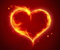 Bright fiery heart