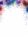 Bright fireworks background Royalty Free Stock Photo