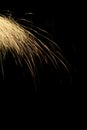 Bright fireworks sparks