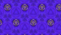 Bright flashing pattern of geometric shapes. Motion. Acid flashing pattern with repeating geometric shapes. Neon
