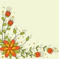 Bright Floral Background. Royalty Free Stock Photo