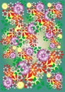 Bright floral background Royalty Free Stock Photo