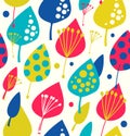 Bright floral background. Colorful seamless pattern Royalty Free Stock Photo