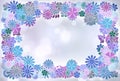 Bright floral frame Royalty Free Stock Photo