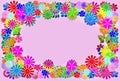 Bright floral frame Royalty Free Stock Photo