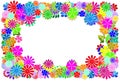 Bright floral frame Royalty Free Stock Photo