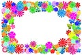 Bright floral frame Royalty Free Stock Photo