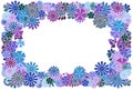 Bright floral frame Royalty Free Stock Photo