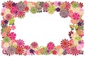 Bright floral frame Royalty Free Stock Photo
