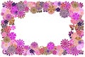 Bright floral frame Royalty Free Stock Photo