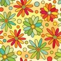 Bright floral pattern